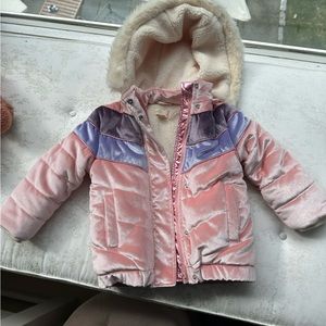 Egg New York velvet and Sherpa winter coat